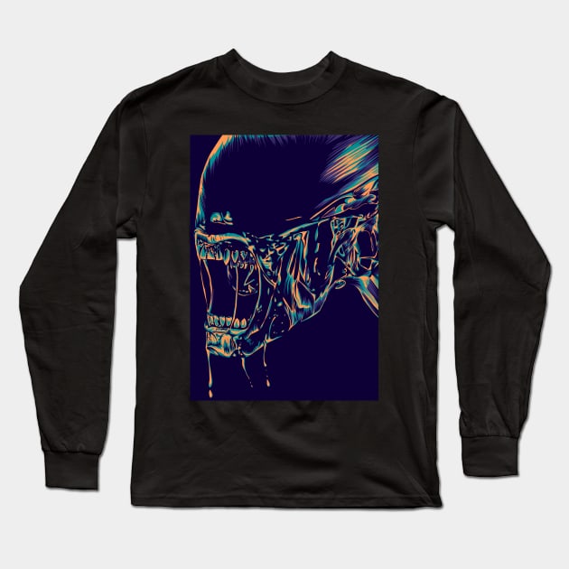 alien Long Sleeve T-Shirt by cryptoartdesign